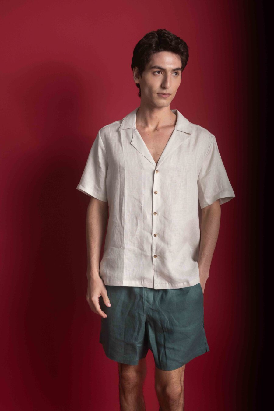 Sand Linen Shirt - Image 4