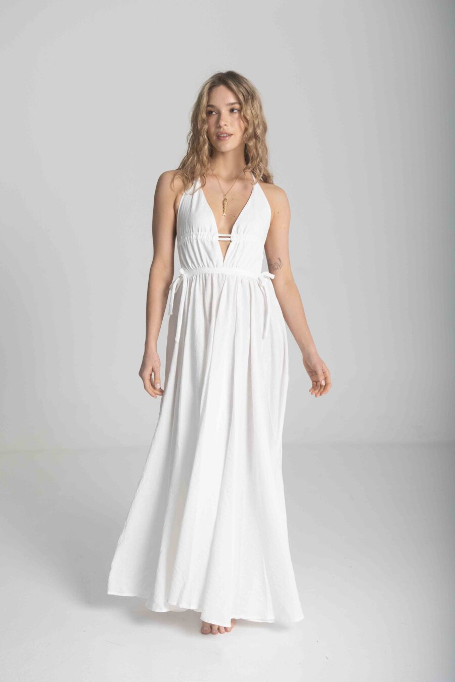 White Maxi Dress - Image 2