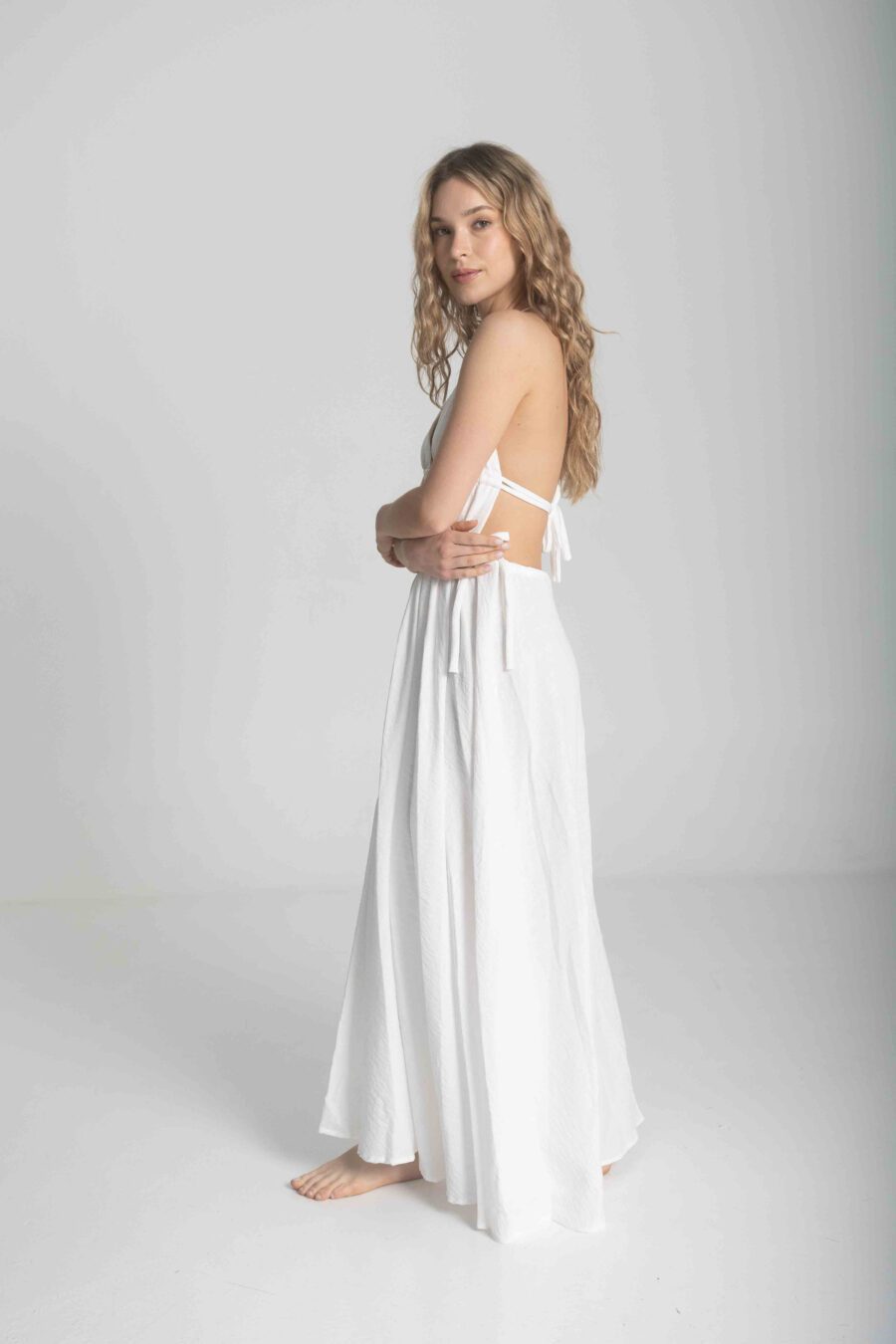 White Maxi Dress - Image 5