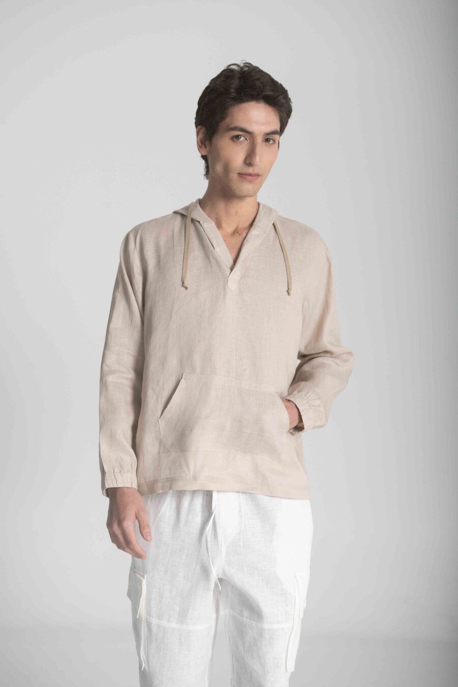 Sand Linen Hoddie