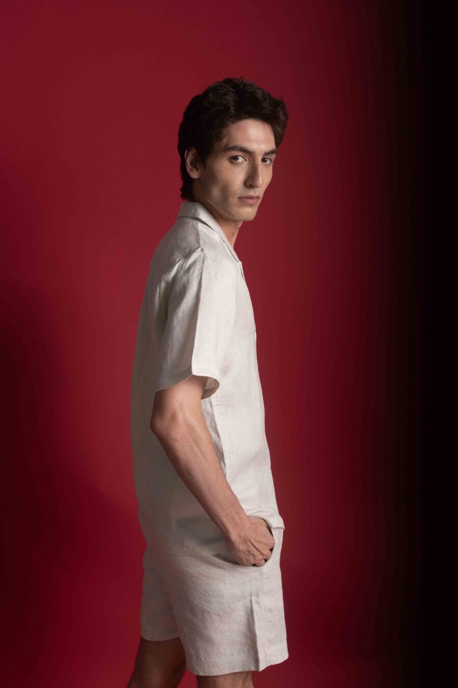 Sand Linen Shirt - Image 3
