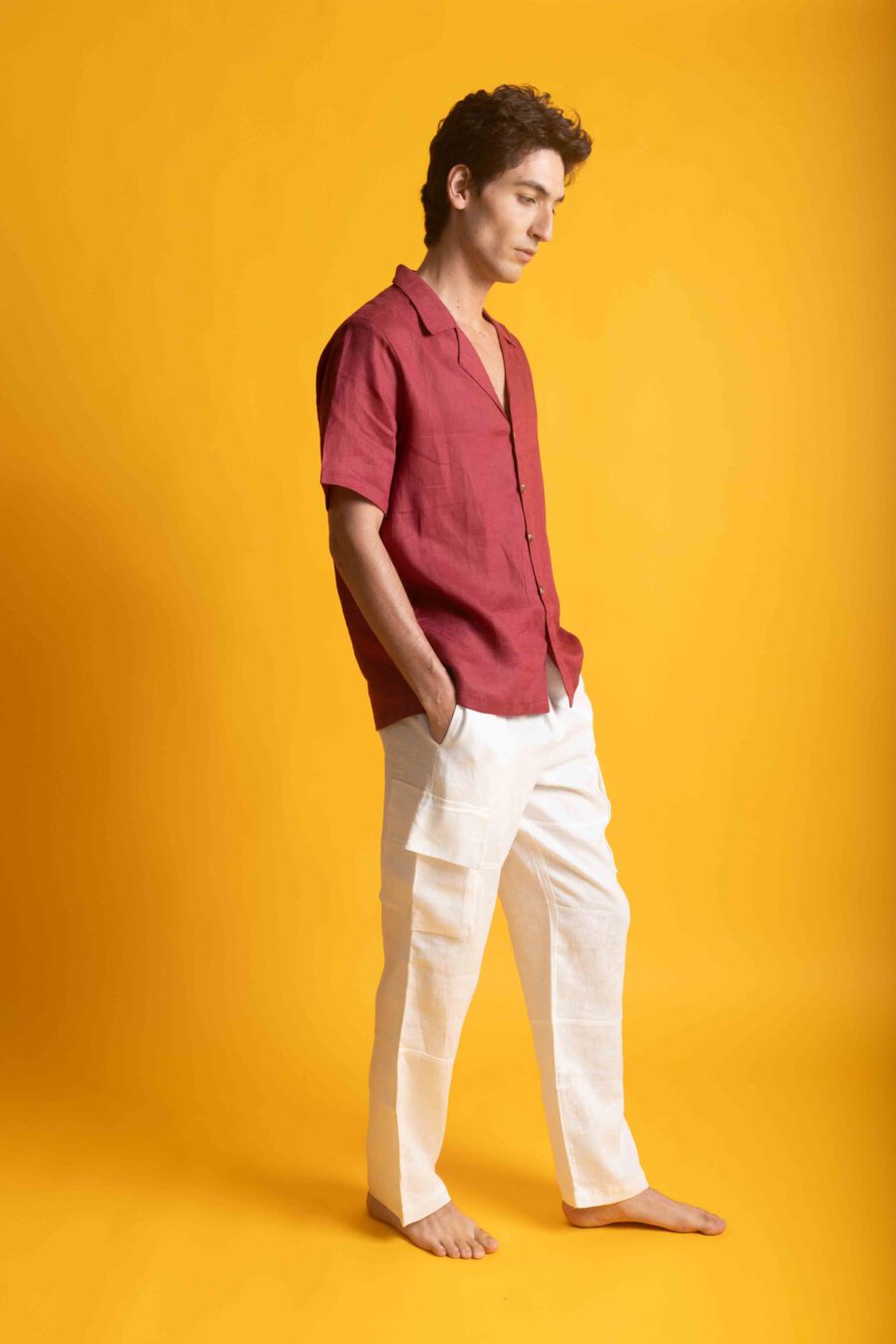 White Cargo Pants - Image 3