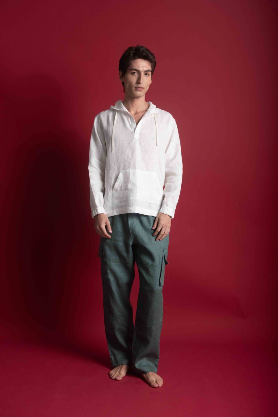 Forest Green Cargo Pants - Image 2